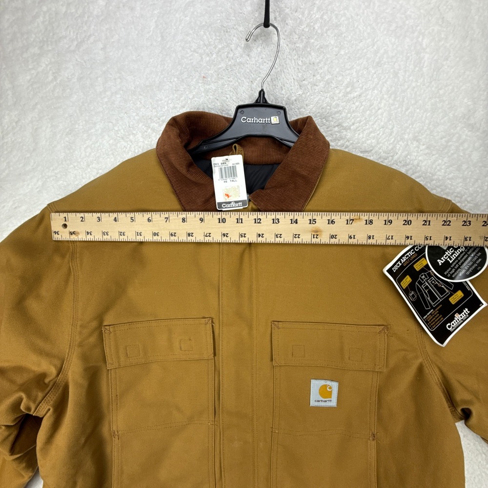 Carhartt Tan Field Jacket with Brown Collar - Picture 9 of 11